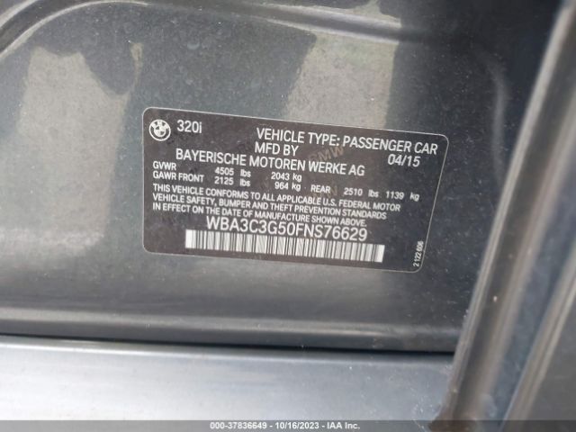 WBA3C3G50FNS76629 BMW 3 Series 320i Xdrive