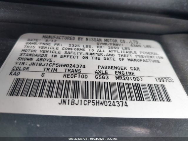 JN1BJ1CP5HW024374 Nissan Rogue Sport Sv