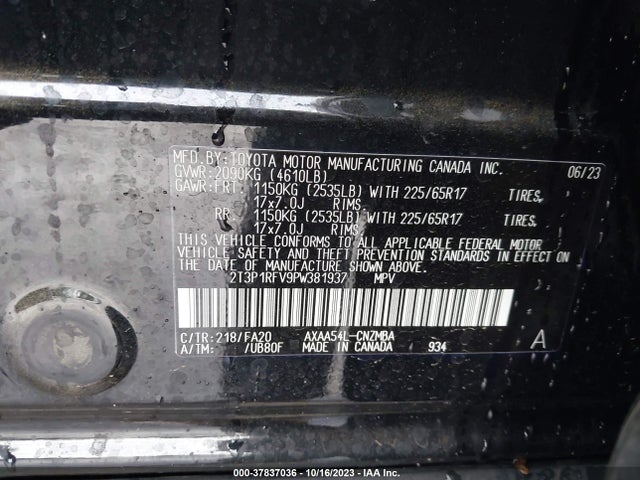 Toyota Rav4 Xle 2023 2T3P1RFV9PW381937 Image 9