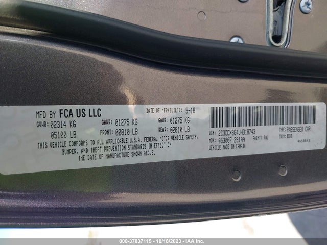 Dodge Charger Sxt 2018 2C3CDXBG4JH318743 Image 9