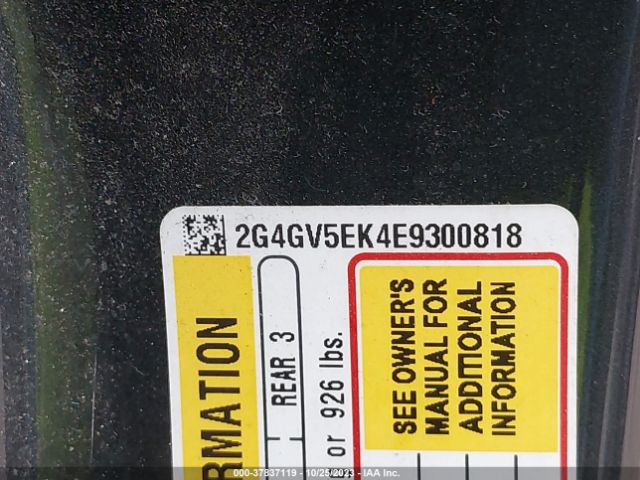 2G4GV5EK4E9300818 Buick Regal