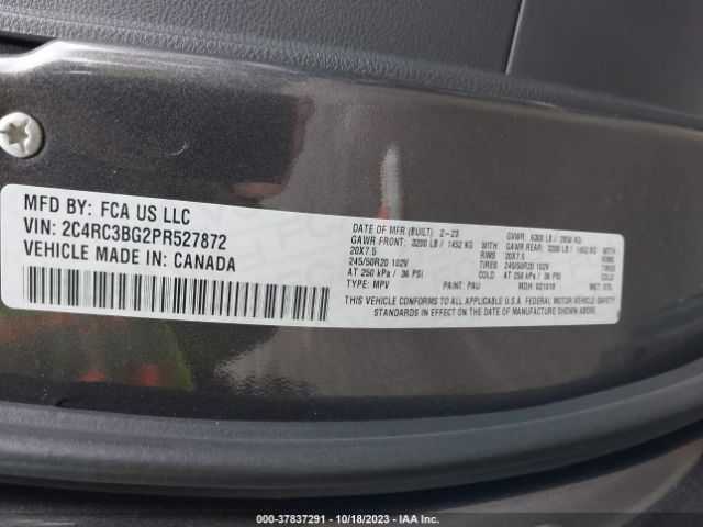 2023 CHRYSLER PACIFICA 2C4RC3BG2PR527872 Photo 8