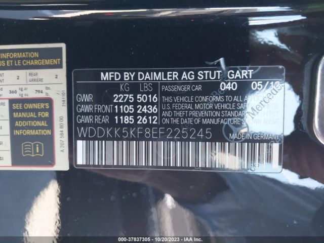 WDDKK5KF8EF225245 Mercedes-Benz E-class E 350