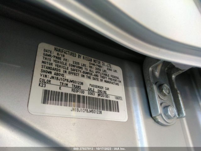 JN1BJ1CP8JW501238 Nissan Rogue Sport Sl