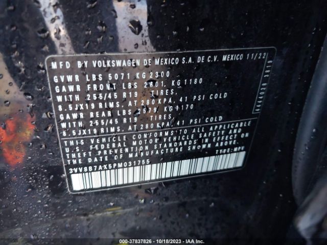 2023 VOLKSWAGEN TIGUAN 3VV8B7AX5PM031755 Photo 8