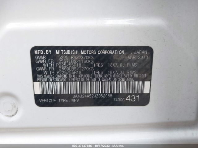 2018 MITSUBISHI OUTLANDER PHEV JA4J24A52JZ052088 Photo 8