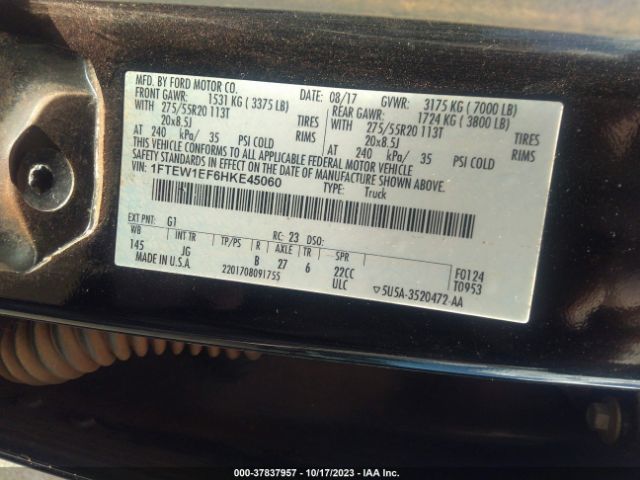 1FTEW1EF6HKE45060 Ford F-150 Xl