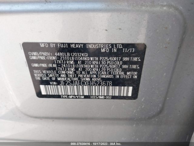 JF2SJAECXEH523678 Subaru Forester 2.5i Premium