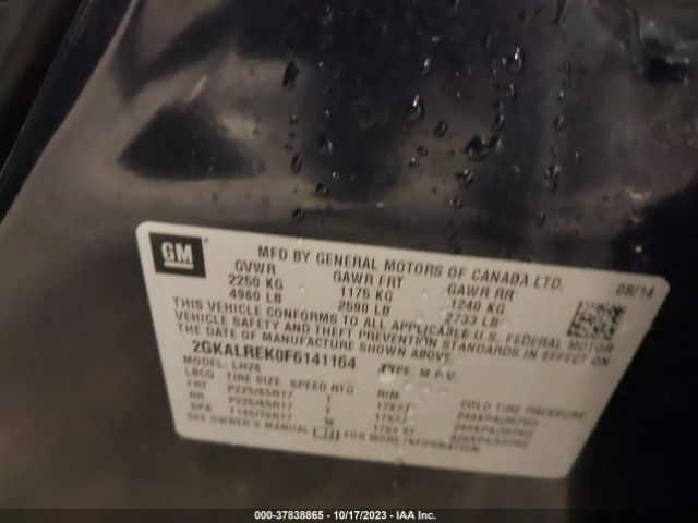 2GKALREK0F6141164 GMC Terrain Sle