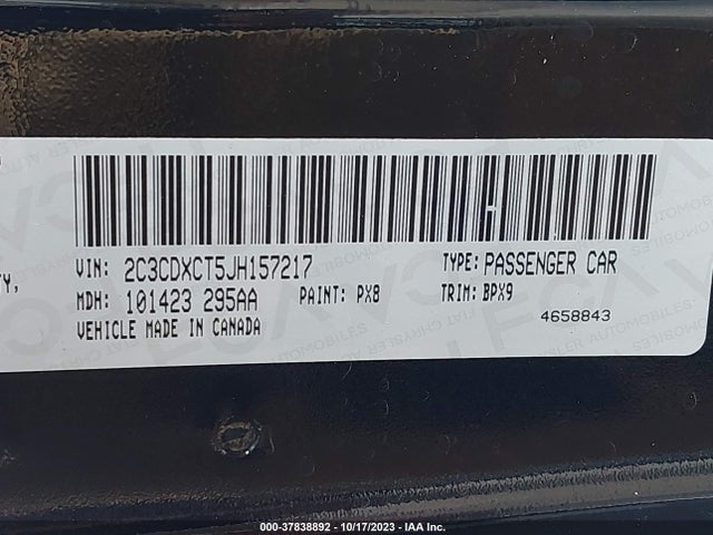 Dodge Charger R/t Rwd 2018 2C3CDXCT5JH157217 Image 9