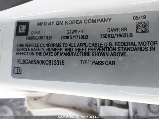 Chevrolet SPARK LS 2019 KL8CA6SA0KC813318 Image 9