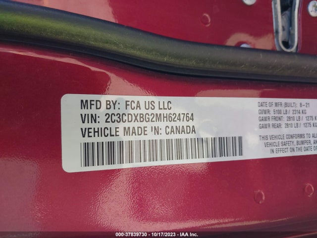 Dodge Charger Sxt 2021 2C3CDXBG2MH624764 Image 9