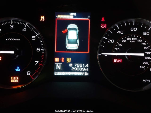 2019 SUBARU CROSSTREK 2.0I LIMITED VIN: JF2GTAMCXKH349009