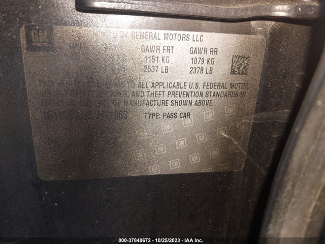 Chevrolet IMPALA LTZ 2014 1G1155S39EU121063 Image 9