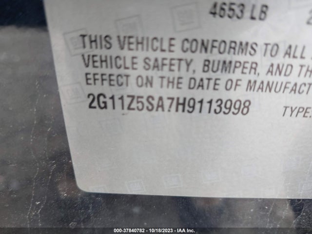 Chevrolet IMPALA LS 2017 2G11Z5SA7H9113998 Image 9