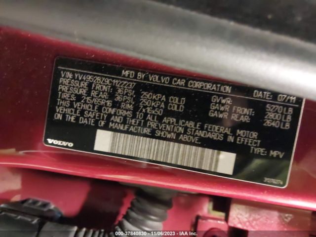 2012 VOLVO XC70 YV4952BZ9C1122237 Photo 8