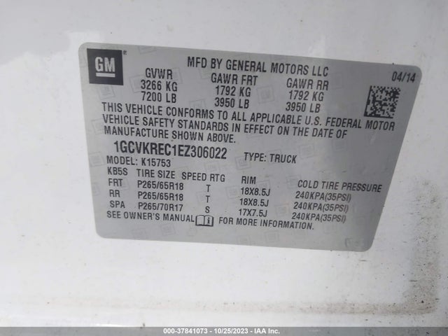 Chevrolet Silverado 1500 2lt 2014 1GCVKREC1EZ306022 Image 9