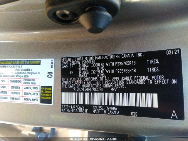 2T2HZMDA0MC283090 Lexus Rx Rx 350