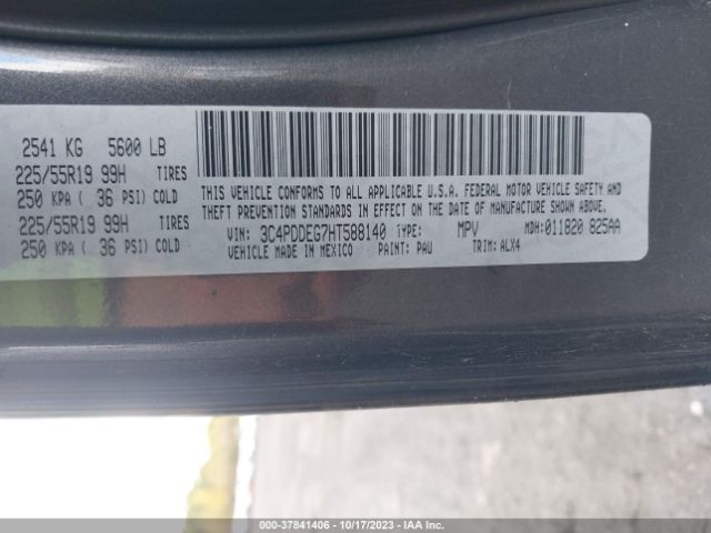 3C4PDDEG7HT588140 Dodge JOURNEY GT