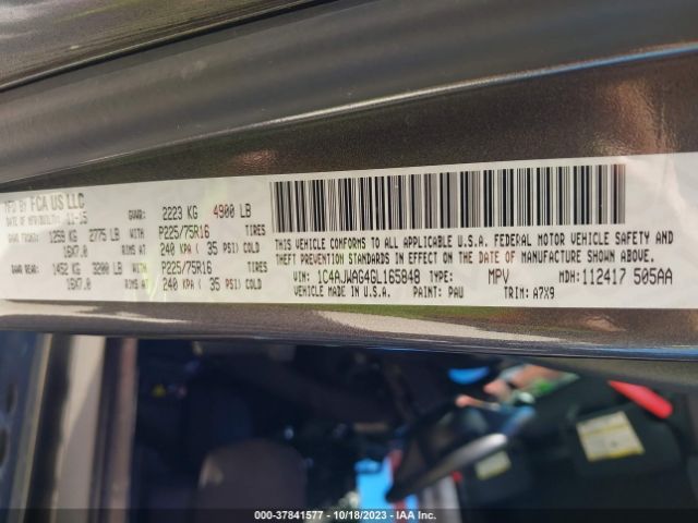 1C4AJWAG4GL165848 Jeep Wrangler Sport