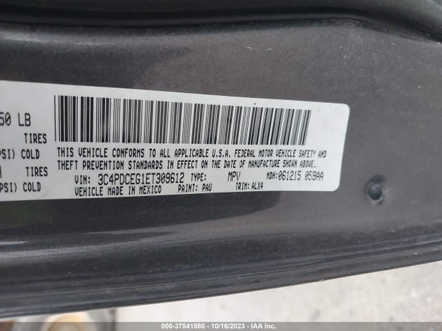 Dodge Journey R/t 2014 3C4PDCEG1ET309612 Image 9