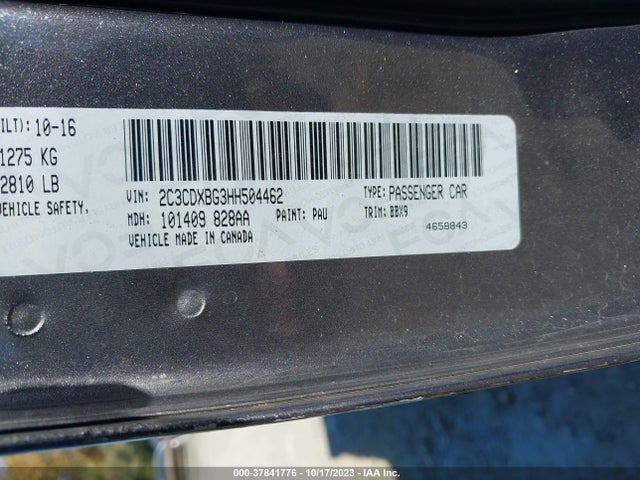 Dodge Charger Se Rwd 2017 2C3CDXBG3HH504462 Image 9