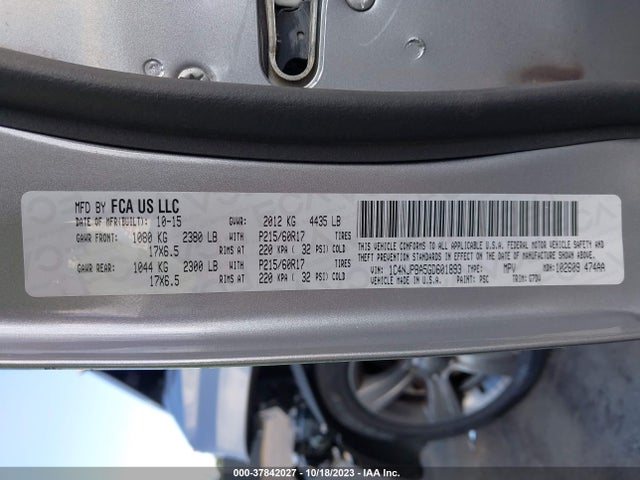 1C4NJPBA5GD601893 Jeep Patriot Sport Se