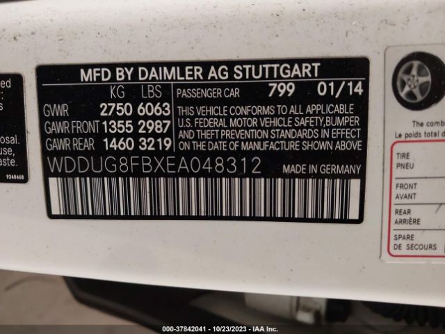 WDDUG8FBXEA048312 Mercedes-Benz S-class S 550