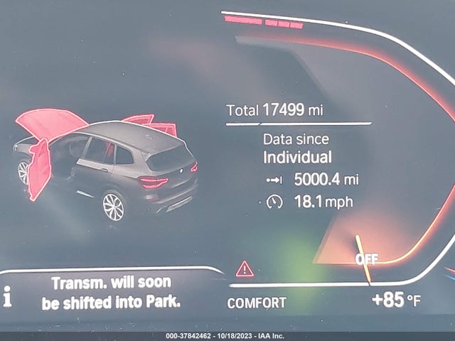 BMW X3  Sdrive30i 2021 5UXTY3C04M9G95833 Image 15