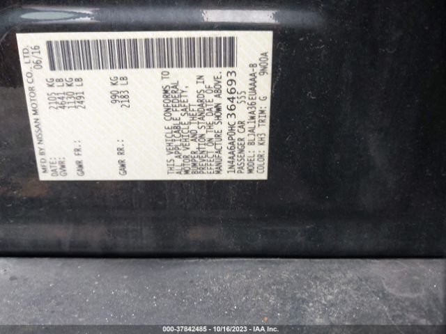 1N4AA6AP0HC364693 Nissan Maxima Sr