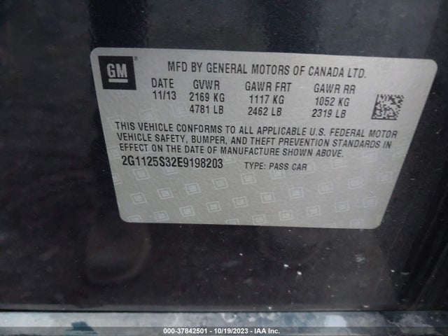 Chevrolet Impala 2lt 2014 2G1125S32E9198203 Image 9