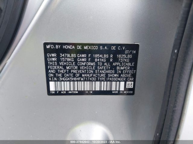 3HGGK5H84FM717430 Honda Fit Ex/ex-l