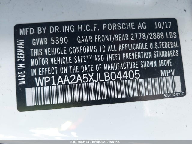 2018 PORSCHE MACAN WP1AA2A5XJLB04405 Photo 8