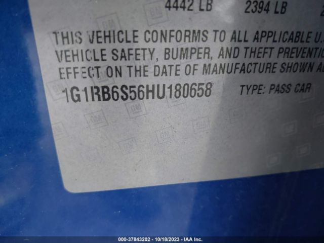 2017 CHEVROLET VOLT 1G1RB6S56HU180658 Photo 8