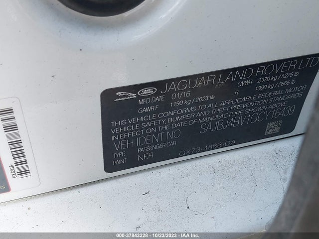 2016 JAGUAR XF SAJBJ4BV1GCY16439 Photo 8