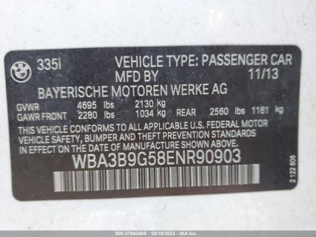 WBA3B9G58ENR90903 BMW 335i Xdrive