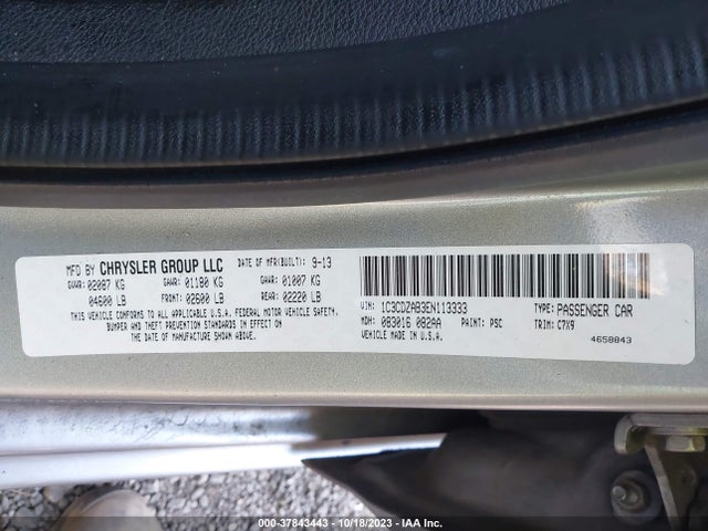 Dodge AVENGER SE 2014 1C3CDZAB3EN113333 Image 9