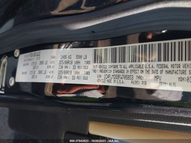 1C4PJMDS9FW705853 Jeep Cherokee Limited