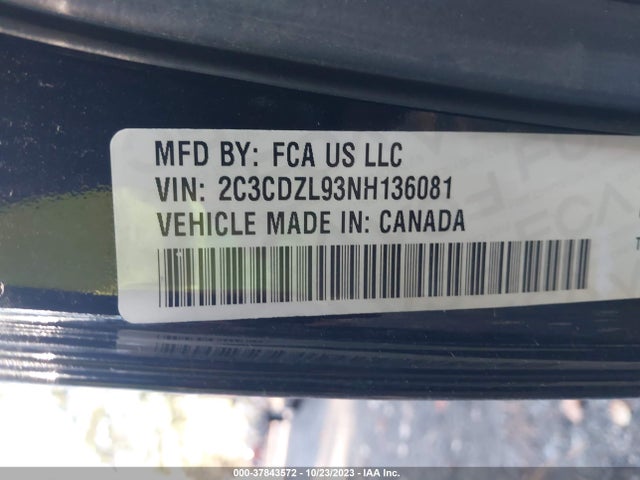 Dodge Challenger Srt Hellcat Redeye 2022 2C3CDZL93NH136081 Image 9