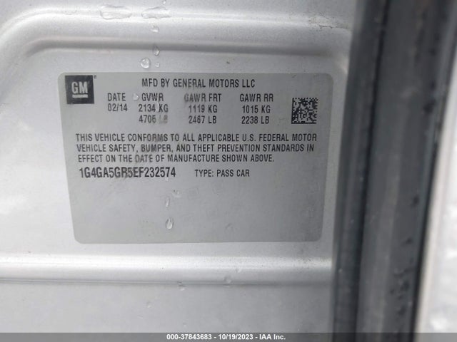 1G4GA5GR5EF232574 Buick Lacrosse Base
