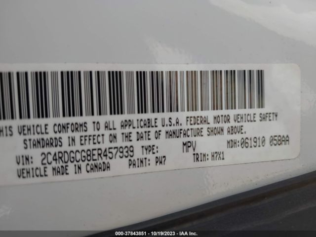 2C4RDGCG8ER457939 Dodge Grand Caravan Sxt