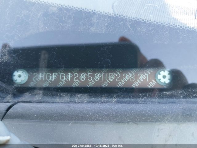 2008 HONDA CIVIC CPE 2HGFG12858H523831 Photo 8