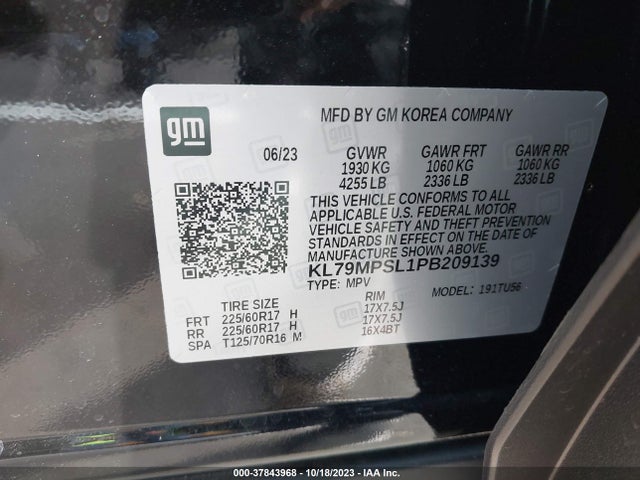 Chevrolet Trailblazer Lt 2023 KL79MPSL1PB209139 Image 9