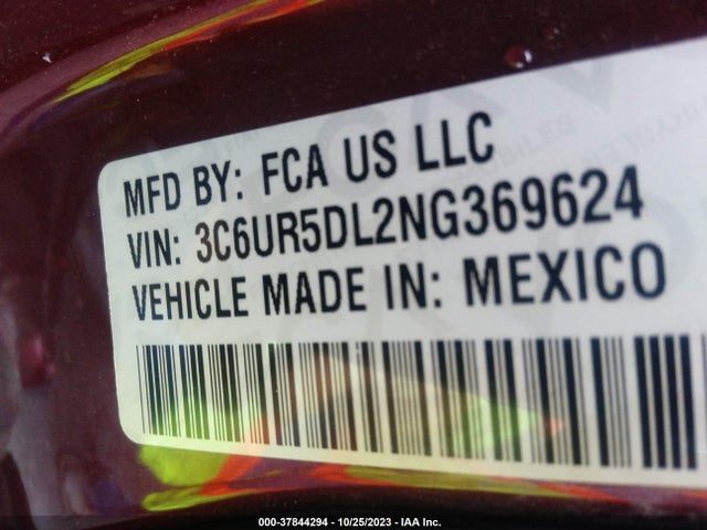 3C6UR5DL2NG369624 RAM 2500 Big Horn