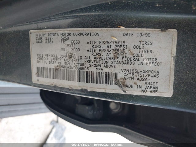1997 TOYOTA 4RUNNER JT3HN86R3V0068605 Photo 8