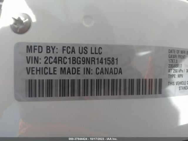 2022 CHRYSLER PACIFICA 2C4RC1BG9NR141581 Photo 8
