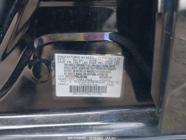 3N1CE2CP9GL407396 Nissan Versa Note S/s Plus/sv/sr/sl