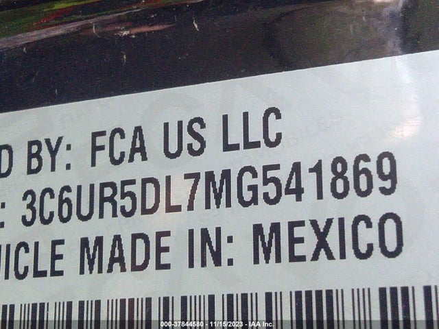 3C6UR5DL7MG541869 RAM 2500 Big Horn