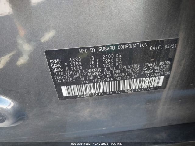 4S3BWAF69M3020549 Subaru Legacy Premium