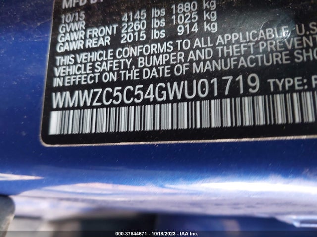 2016 MINI COUNTRYMAN WMWZC5C54GWU01719 Photo 8